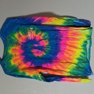 Colorful Tie-Dye Jamaics Long Sleeve Shirt
